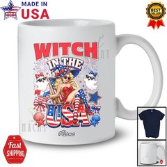 Custom Name Bartender In USA; 4th July Women Girls Witch Relax Patriotic Shirt