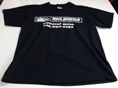 Vintage Max Muscle T-Shirt Mens Large Bodybuilding Gym Supplement Double-Sided