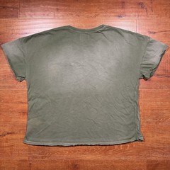 Rhude Oversized T Shirt Mens L Green Crop Boxy Relaxed Baggy Fit Fade Alt Street