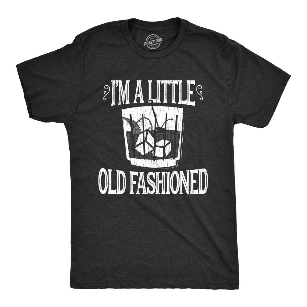 Mens Im A Little Old Fashioned T Shirt Funny Cocktail Tee