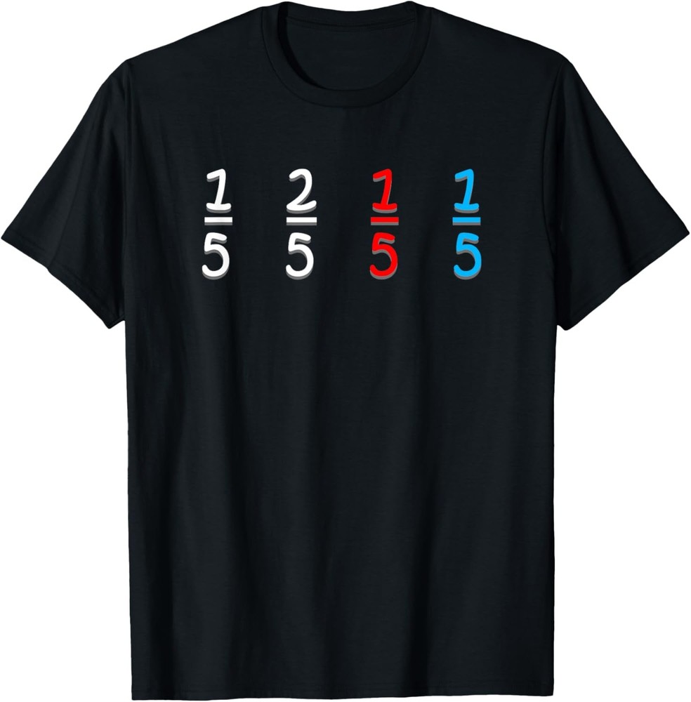 Funny Math Fraction Humor Mathematicians T-Shirt