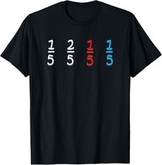 Funny Math Fraction Humor Mathematicians T-Shirt
