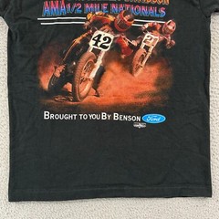 Vintage Eldora Speedway T-Shirt Mens L AMA Harley Davidson 90s Motorcycle Biker