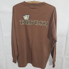 Vintage Bad Boy Club Long Sleeve T Shirt Made In USA Rap Hip Hop Sz L