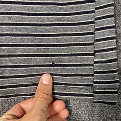 VINTAGE Canyon River Blues Ringer T Shirt Mens Large Blue Grey Striped 90s Blank