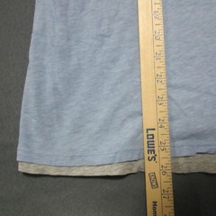 Vince Button Collar Shirt Mens M Light Blue Double Layered Pima Cotton SS