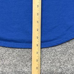 BYLT Shirt Mens Large Blue Drop Cut S/S Lux Curved Hem Stretch Tee Crewneck