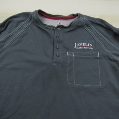 Bulwark Shirt Mens Large Gray Henley FR Fire Resistant IQ Westex Pocket Cat 2 A1