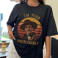 Doc Holliday I’m Your Huckleberry Vintage Men’s Black T-Shirt, Doc Holliday Tee