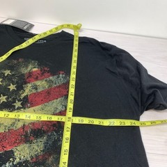 Grunt Style Shirt Mens AMERICAN FLAG Black Rad Dad Short Sleeve Casual Men 2X