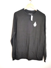 NWT Men Volcom Stone Euro Corpo Black Long Sleeve Graphic Athletic Preppy Logo M