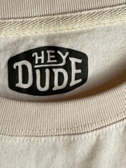 Rare Hey Dude x Billabong Pocket Tee – Cream Size Small Limited Edition