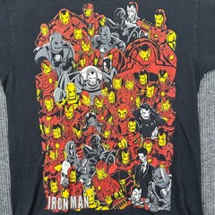 Vintage Marvel Iron Man Mad Engine Graphic T-Shirt Mens Large Comics