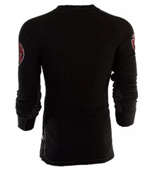 $68 AFFLICTION Reversible APACHE Long Sleeve Slim Fit Y2K Thermal T-shirt NWT