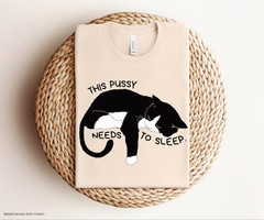 Funny Cat Shirt I Just Need To Sleep Cute Sleepy Cat Lover Gift Introvert Tee