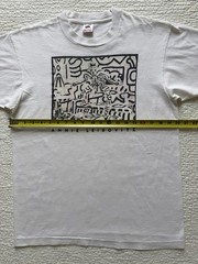 Vintage Keith Haring T Shirt 90s Annie Leibovitz Portrait Made In USA Large