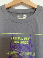 Uniqlo UT Neon Genesis Evangelion 3.0+1.0 T Shirt Medium Gray Anime