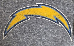 Rare San Diego Chargers 1960 Sleeve Hit Tee XL – Distressed Soft Grunge Raglan