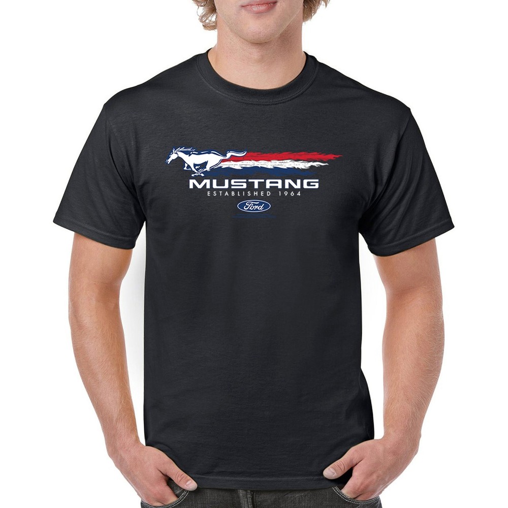 Ford Mustang Established 1964 T-shirt Shelby Mach 1 Boss GT Muscle Men’s Tee