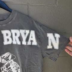 Zach Bryan Distressed Shirt Size Large Gray Official BURN BURN BURN Tour
