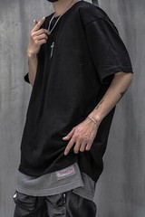 Niepce Streetwear Japanese Kanji Alien Graphic Tee Unisex Short Sleeves Shirt
