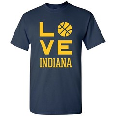 Indiana Love Basketball – Sports Team Hometown City Pride T Shirt – Navy