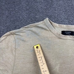 Banana Republic T-Shirt Men’s L Tall Beige Linen Blend Short Sleeve Crewneck Tee