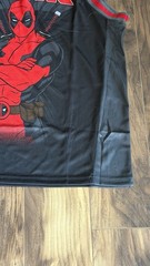 Marvel Deadpool Black Men’s Size Large Active Sleeveless Tank Top