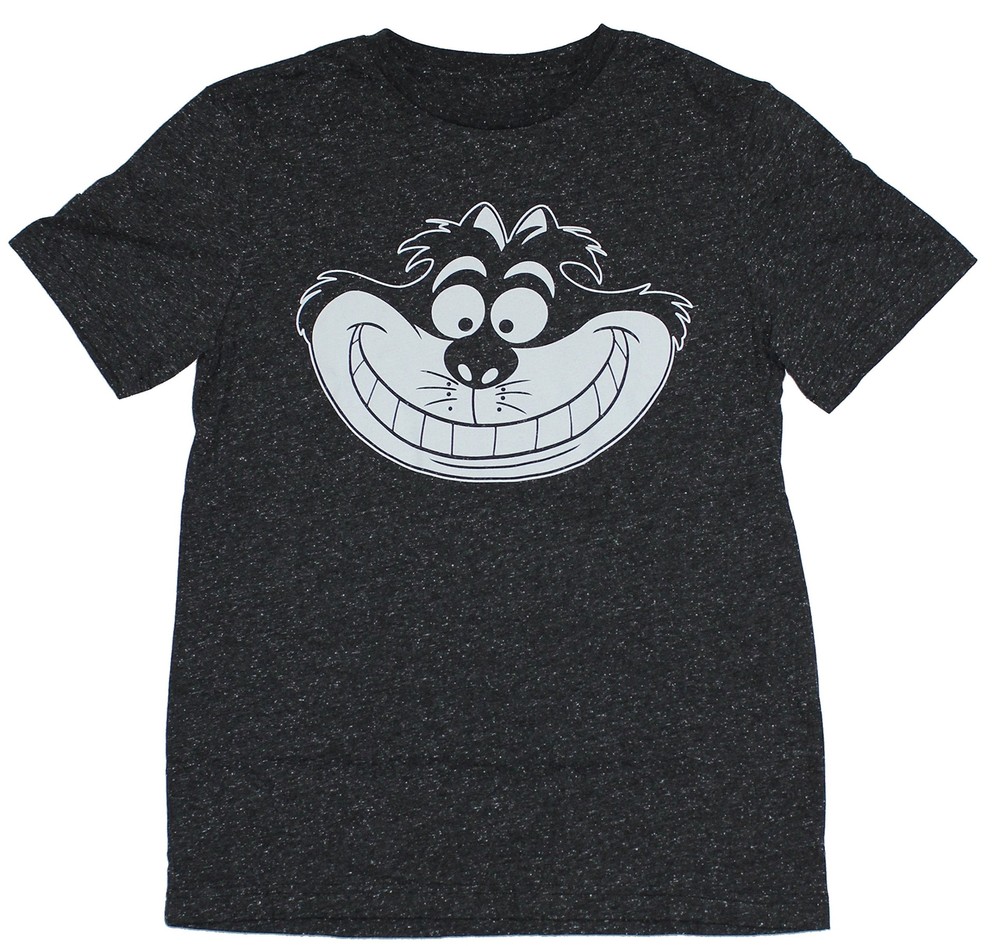 Alice in Wonderland Adult New T-Shirt – Smiling Cheshire Cat Pic