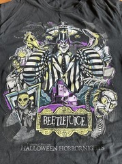 Adult M Beetlejuice Blacklight T-Shirt HHN Halloween Horror Nights Universal