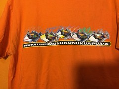 Orange Vintage Humuhumunukunukuapua’a Hawaii Fish Graphic Tee Size L
