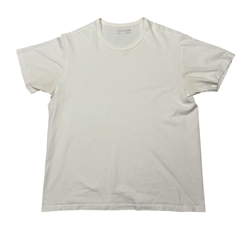 Lady White Co All Cotton Short Sleeve T Shirt Men’s 36/S Minimalist Quiet Luxury