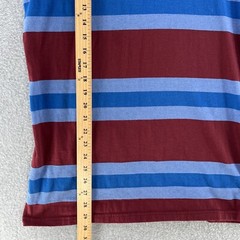 Beautiful Giant Mens T Shirt Large L Striped Multi Color Camisa Cotton Polyester