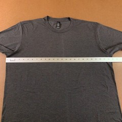 District Perfect Tri Mens 2XL Charcoal Heather Short Sleeve Crew Neck Tee New