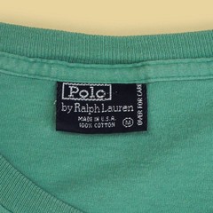 VTG 90s Polo Ralph Lauren Summer Stenciled Graphic Green T-Shirt M USA Florida