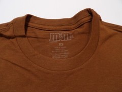 Adult Unisex Brown Xtra Small M&M’s Face T-Shirt