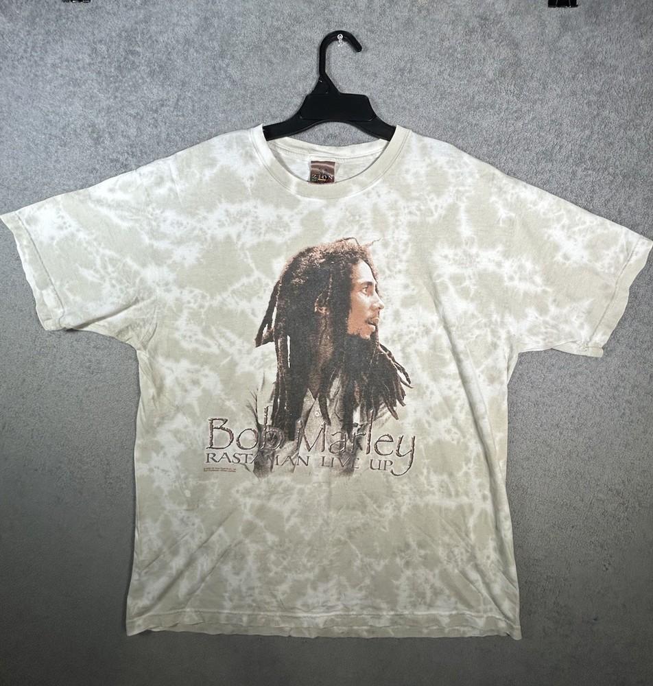 Vintage 2000 Bob Marley Rastaman Live Up T Shirt XL Zion