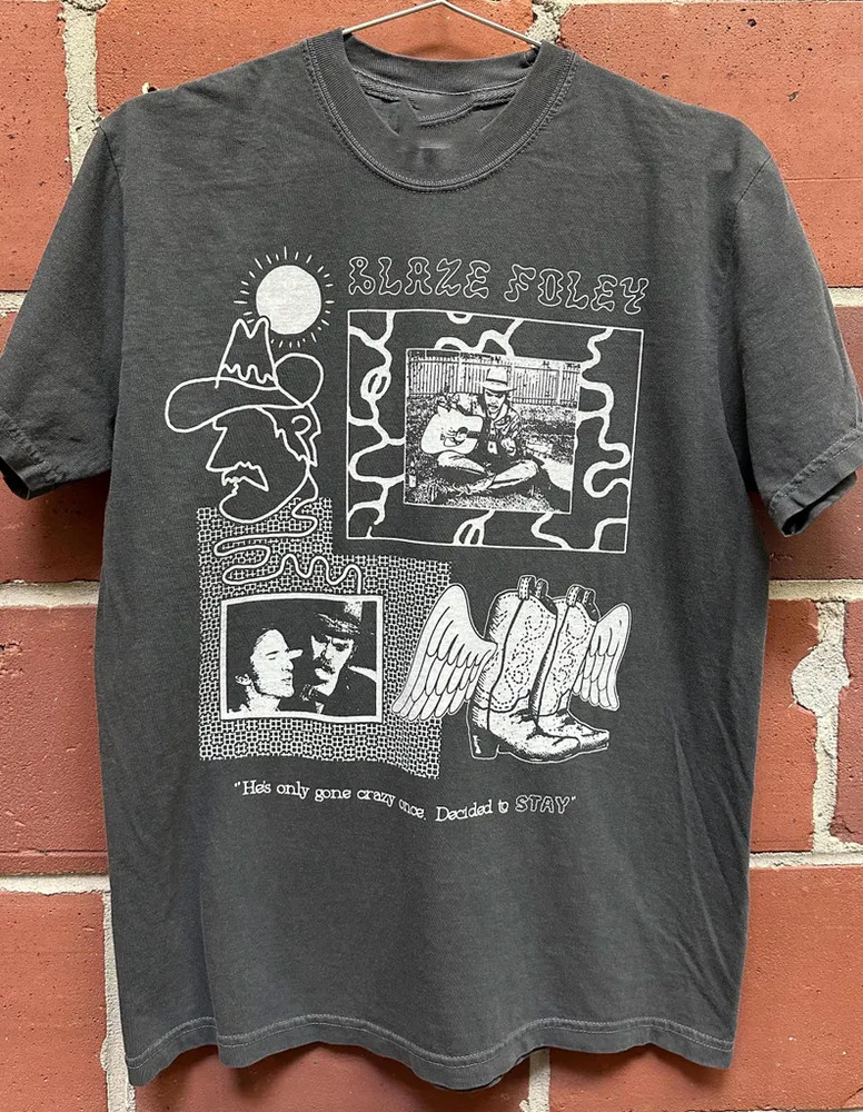 Vintage Blaze Foley Cotton white Shirt Unisex Concert S to 5XL LI021