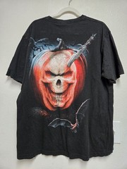 Spiral Halloween Shirt 2XL Black Skull Pumpkin Skeleton Dagger Grunge Goth