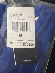 Adidas Creator SS T-Shirt Royal Blue White M Size New with Tags