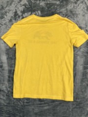 Levi Strauss Yellow Graphic Tee L California Bear Design Mens Casual T-Shirt