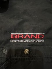 🟥🟥🟥 CARHARTT BRAND ENERGY SERVICES CANVAS LONG SLEEVE SHIRT MEN’S LARGE S207