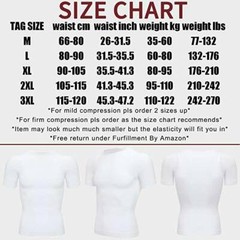 Men T-shirt Male Body Shaper Compression Shapewear Fitness Tummy Control Vest US