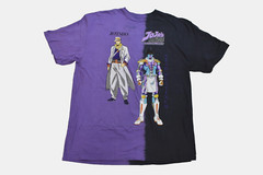 JoJo’s Bizarre Adventure Mens Jotaro & Star Platinum Split Dye Shirt New XL, 2XL