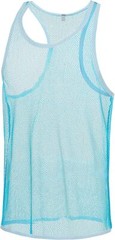 Mens Sexy Mesh Vest Breathable Soft See Through Sleeveless Male Tank Top M-3XL