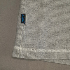 Kuhl Henley Shirt Mens L Gray Konflict Waffle Knit Thumb Hole Outdoor Base Layer