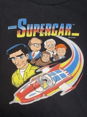 Vintage Comic Tshirt Mens XL Gerry Anderson Super Car TV Show Shirt