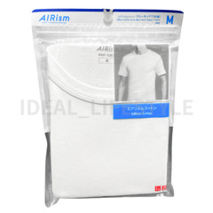UNIQLO AIRism Cotton Crew-Neck Short-Sleeve T-Shirt S-4XL 9Colors Men 467855 NWT