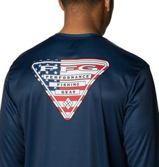 Columbia Men’s Terminal Tackle PFG Long Sleeve Navy 6X Big