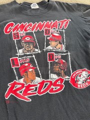 Vintage Cincinnati Reds Nutmeg shirt XL Eric Davis Barry Larkin chris Sabo Oneil